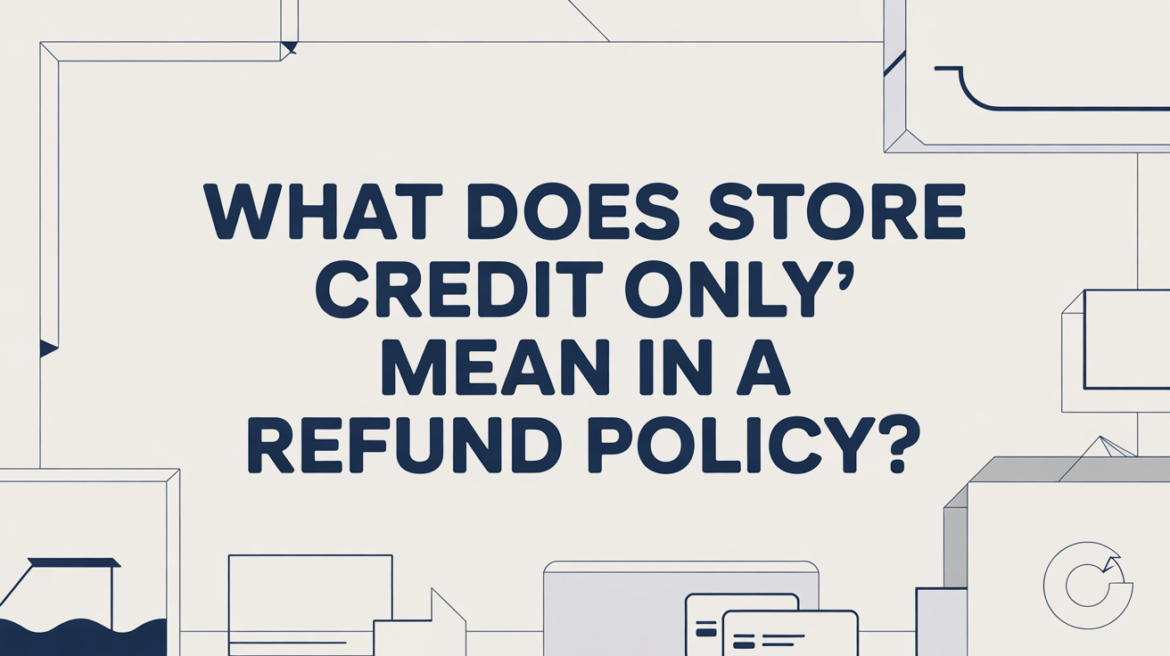 What Does “Store Credit Only” Mean in a Refund Policy?